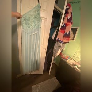 David’s bridal one shoulder dress